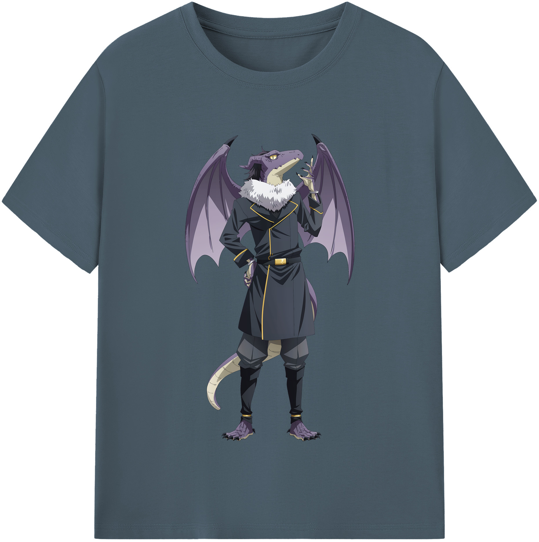 （画像用） 転スラ Regarding Reincarnated to Slime 綿100％半袖Tシャツ（フロントプリント）